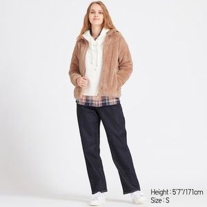 Uniqlo FLUFFY YARN FLEECE FULL-ZIP JACKET Pink XS